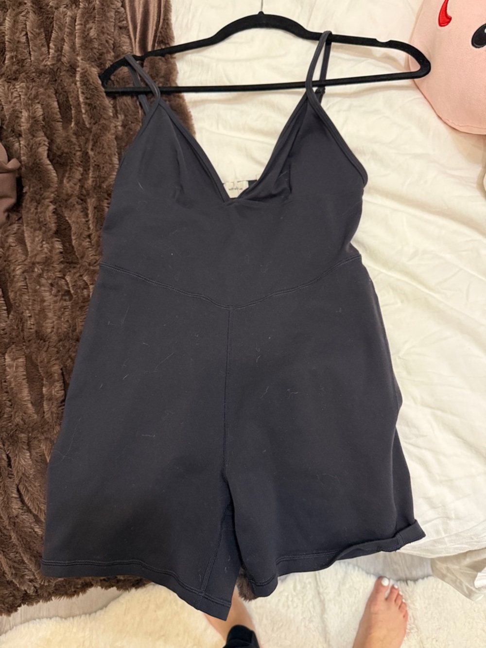 Wilfred Black V-Neck Spaghetti Strap Romper